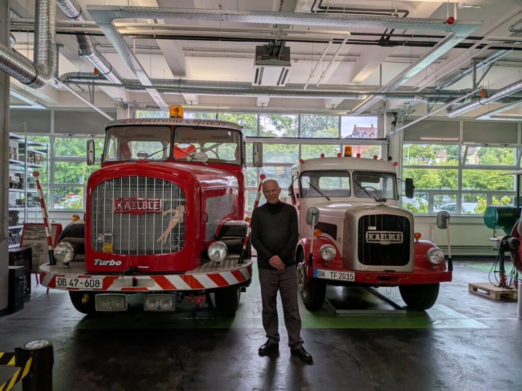 Michael im Technikforum Backnang, Kaelble Schlepper I