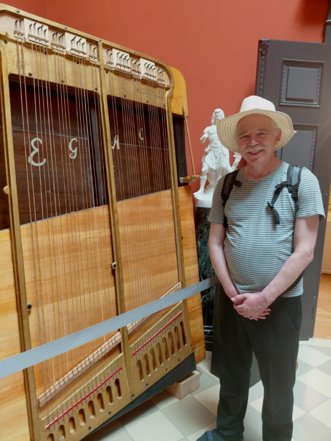Michael im Haus Wahnfried von Richard Wagner in Bayreuth