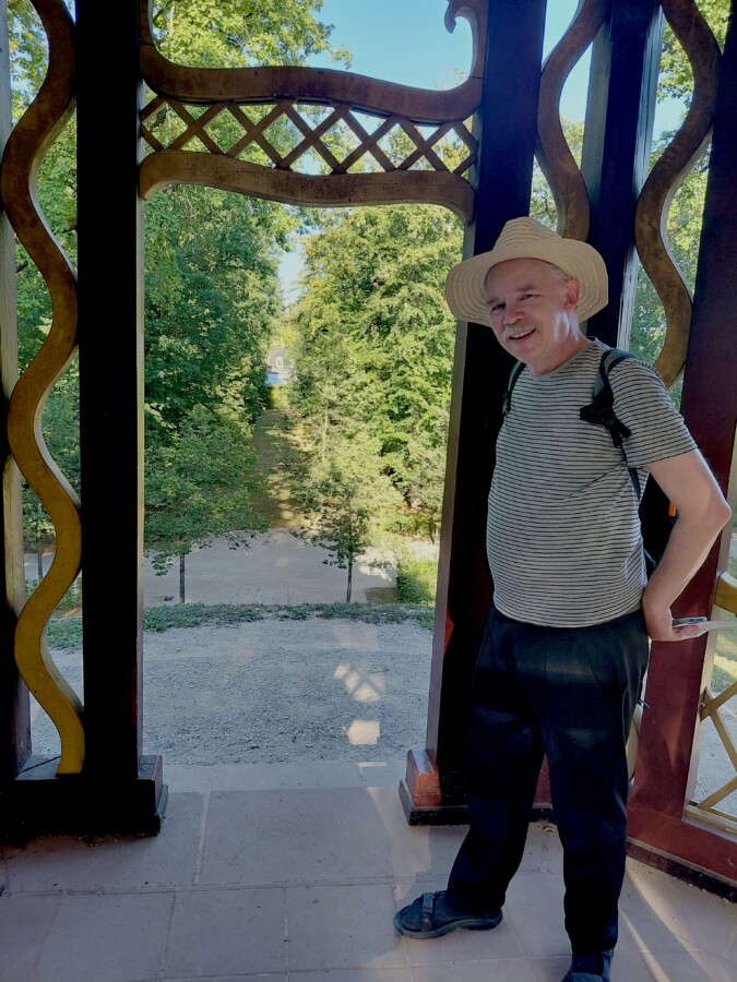 Michael im Garten der Eremitage in Bayreuth