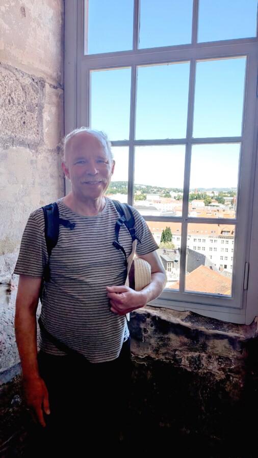 Michael mit Blick auf Bayreuth